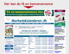 Bannerannonce p� markedskalenderen.dk